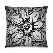 Load image into Gallery viewer, Black and White Abstract Pillow - iVibe Art