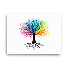 Load image into Gallery viewer, Colorful Paint Splatter Tree Art Print - iVibe Art