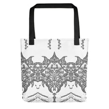 Load image into Gallery viewer, White and Gray Design Tote bag - iVibe Art