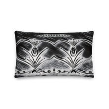 Load image into Gallery viewer, Black and White Hearts Pillow - iVibe Art