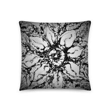 Load image into Gallery viewer, Black and White Abstract Pillow - iVibe Art