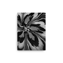 Load image into Gallery viewer, Grayscale Abstract Fluid Flower Painting Print - iVibe Art