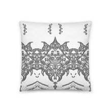 Load image into Gallery viewer, White and Gray Design Pillow - iVibe Art