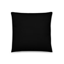 Load image into Gallery viewer, Black Colorful Abstract Flower Pillow - iVibe Art