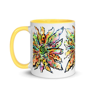 Colorful Abstract Flower Mug - iVibe Art