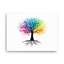 Load image into Gallery viewer, Colorful Paint Splatter Tree Art  Print - iVibe Art

