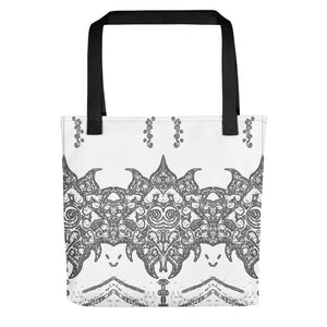 White and Gray Design Tote bag - iVibe Art