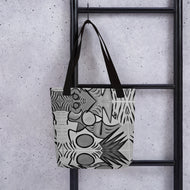 Gray Abstract Tote bag - iVibe Art