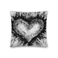 Paint Splatter Heart Pillow - iVibe Art
