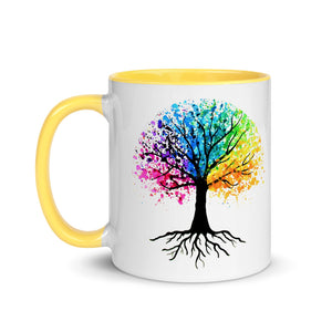 Colorful Paint Splatter Tree Mug - iVibe Art
