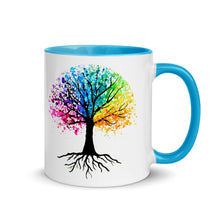 Cargar imagen en el visor de la galería, Colorful Paint Splatter Tree Mug - iVibe Art
