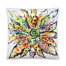 Load image into Gallery viewer, Colorful Abstract Flower  Pillow - iVibe Art
