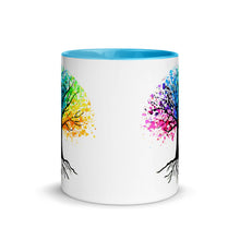 Cargar imagen en el visor de la galería, Colorful Paint Splatter Tree Mug - iVibe Art
