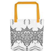 Load image into Gallery viewer, White and Gray Design Tote bag - iVibe Art
