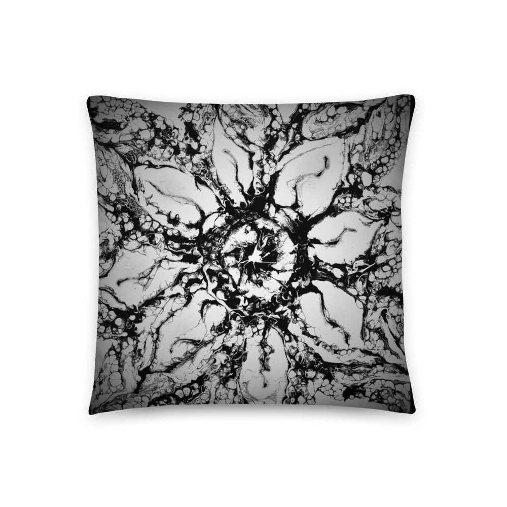 Black and White Abstract  Pillow - iVibe Art