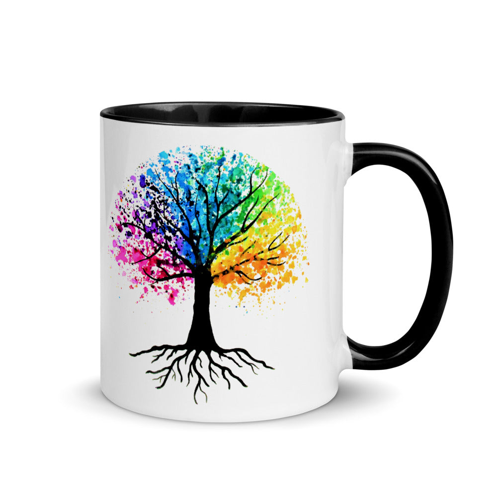 Colorful Paint Splatter Tree Mug - iVibe Art