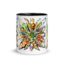 Cargar imagen en el visor de la galería, Colorful Abstract Flower Mug - iVibe Art
