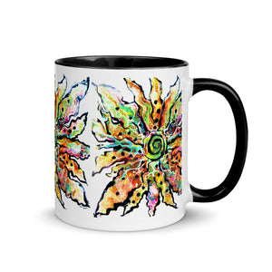 Colorful Abstract Flower Mug - iVibe Art