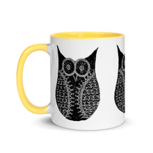 Cargar imagen en el visor de la galería, Black and White Owl Mug - iVibe Art
