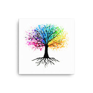 Colorful Paint Splatter Tree Art  Print - iVibe Art