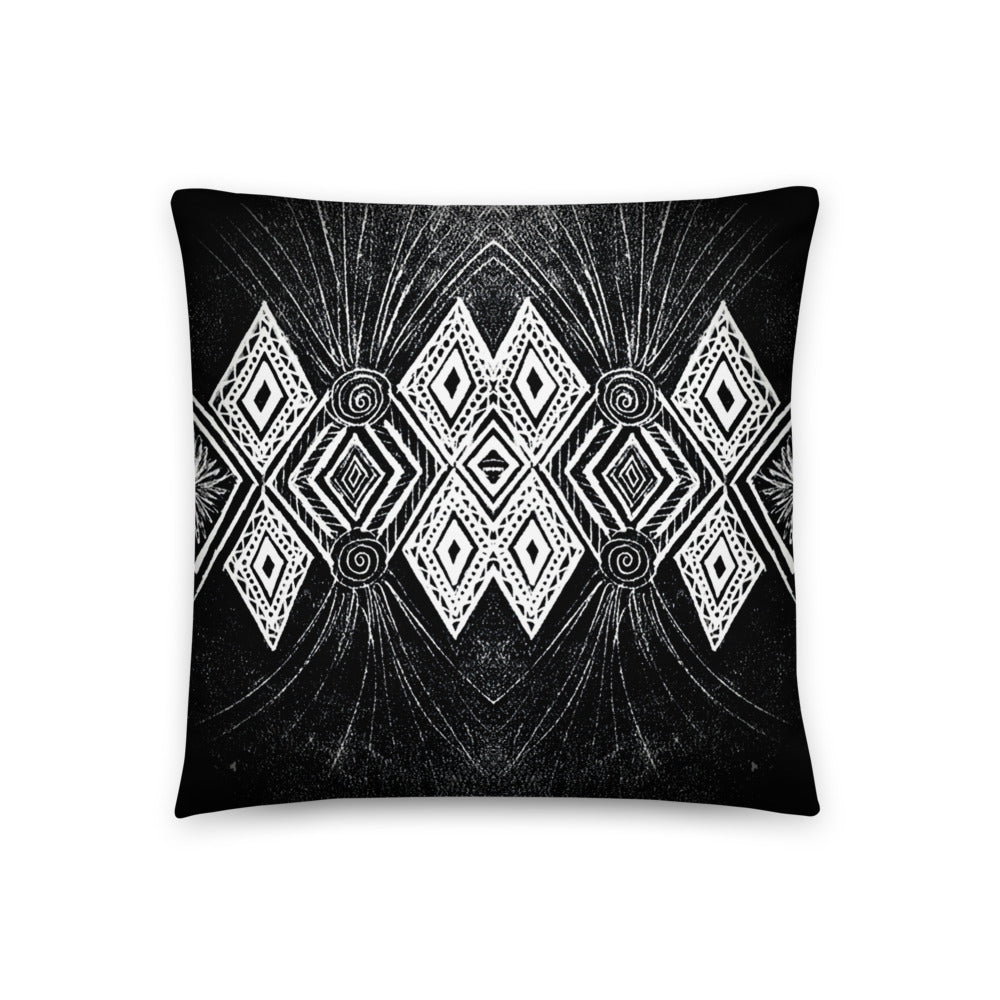 Black and White Design Pillow - iVibe Art